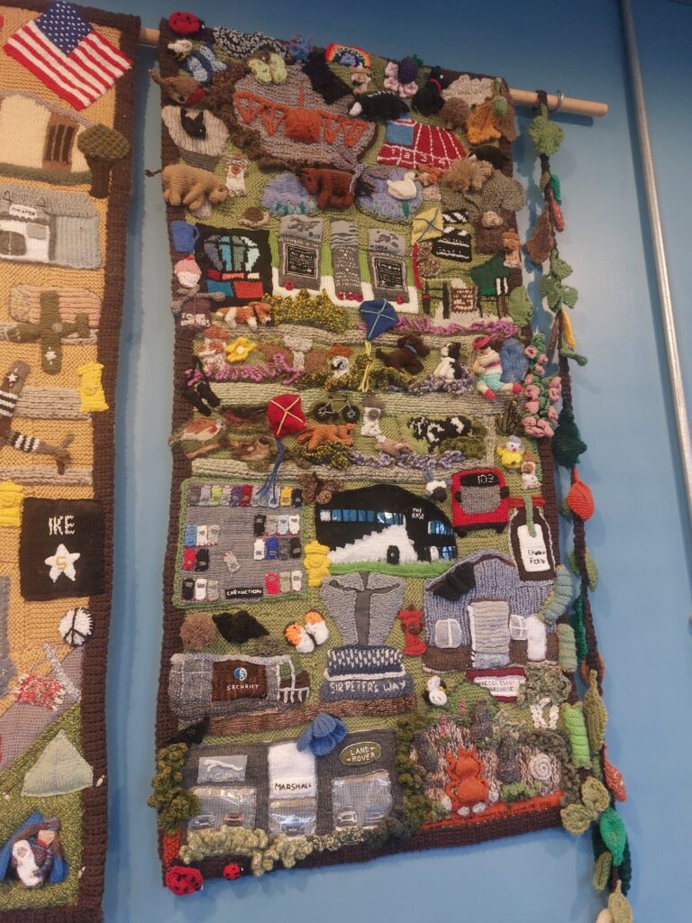 knitted banner 