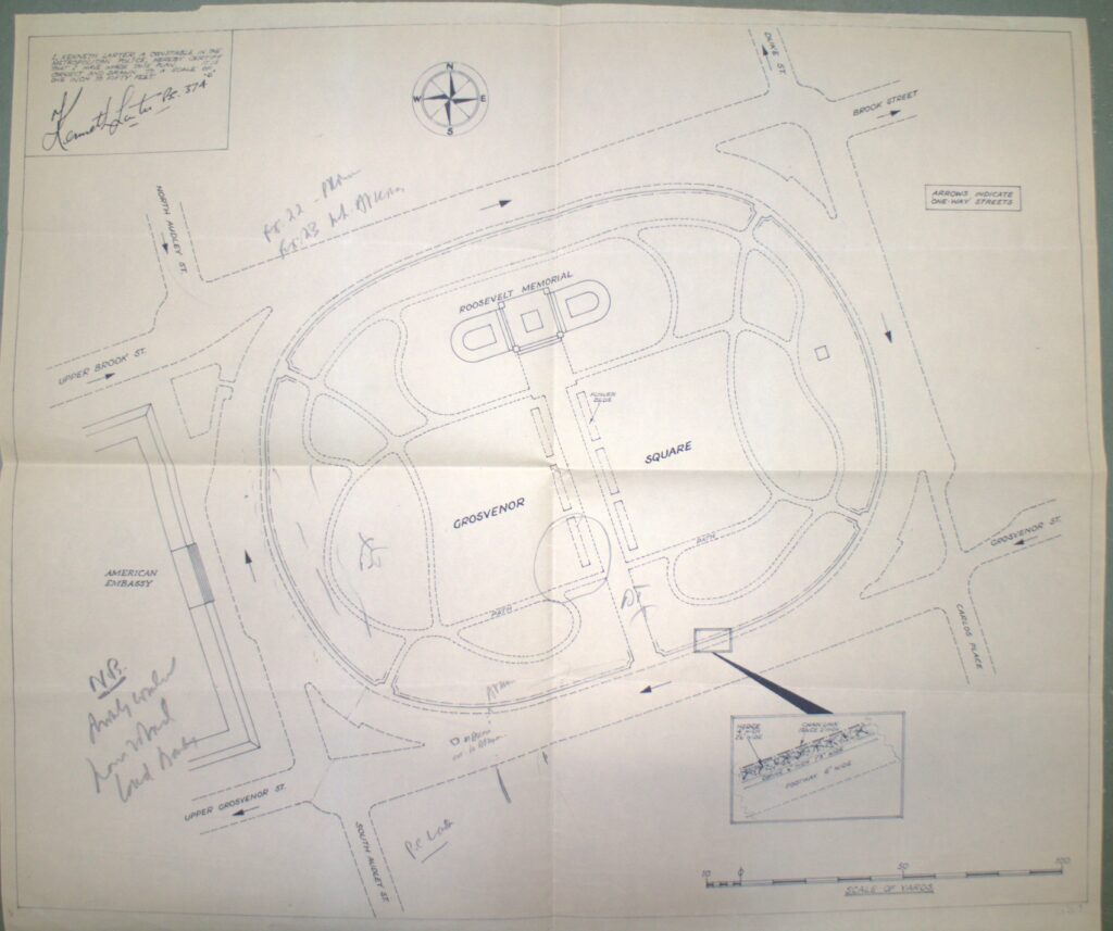 map of Grosvenor Square