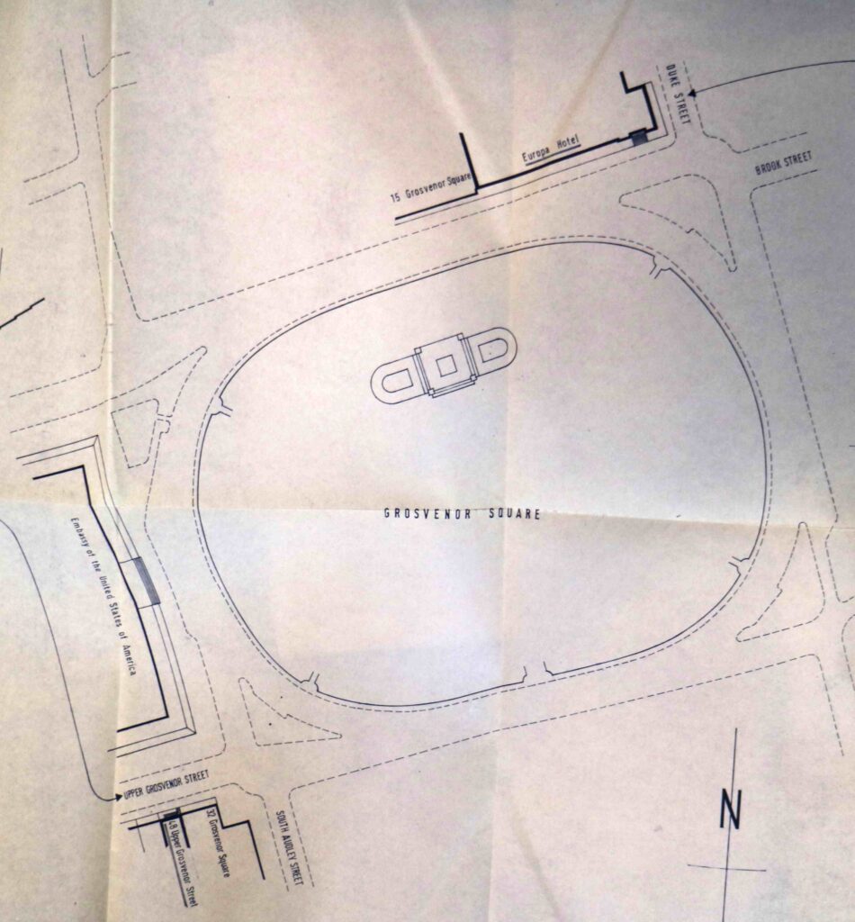 map of Grosvenor Square
