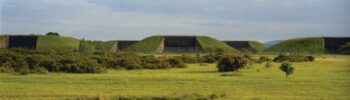nuclear bunkers in a landscape