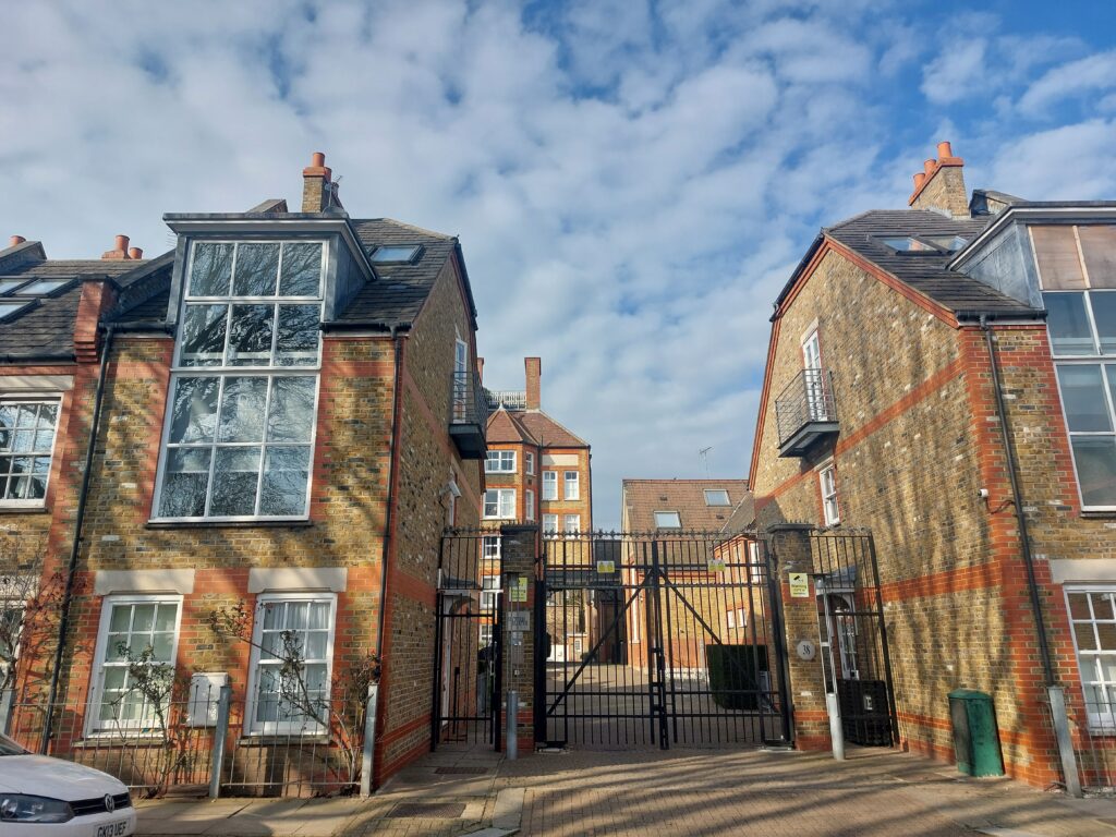 school buildings and gates