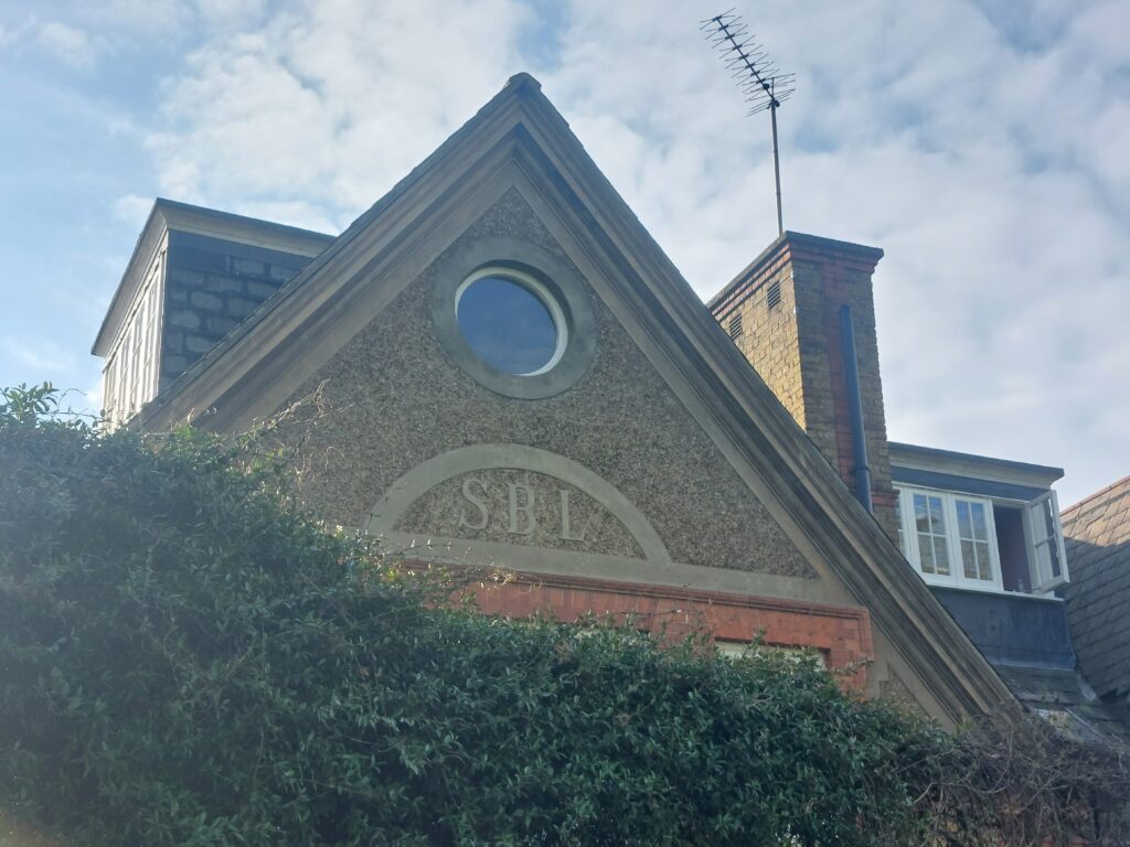 building with SBL on the side