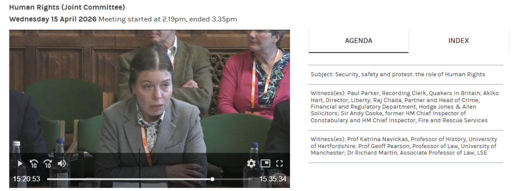 me speaking 15 april 2026 parliamentary joint committee